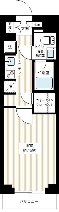 AZEST亀戸Ⅱの物件間取画像