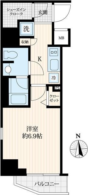 Log御徒町の物件間取画像