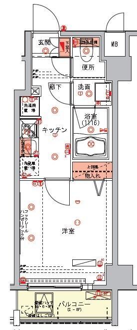 ハーモニーレジデンス浅草の物件間取画像