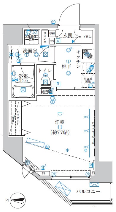 クレイシア両国レジェールの物件間取画像