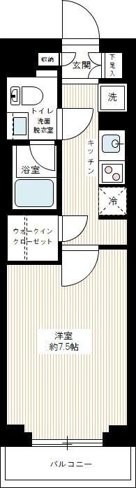 AZEST亀戸Ⅱの物件間取画像