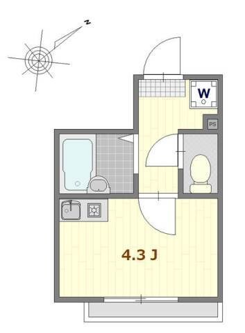 リブ亀戸の物件間取画像