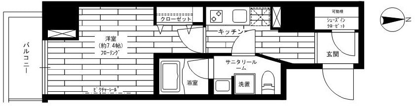 ステージグランデ秋葉原の物件間取画像