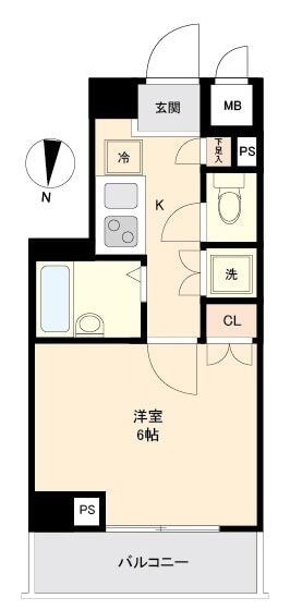 リクレイシア菊川の物件間取画像