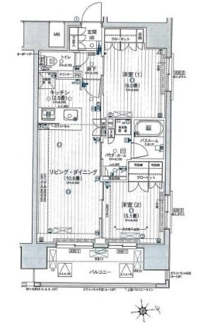 パレステージ秋葉原の物件間取画像