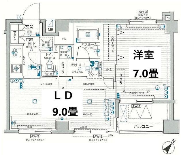 日神デュオステージ押上の物件間取画像