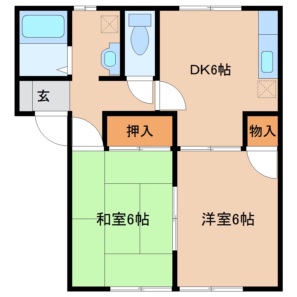 セレナ三田弐番館の物件間取画像