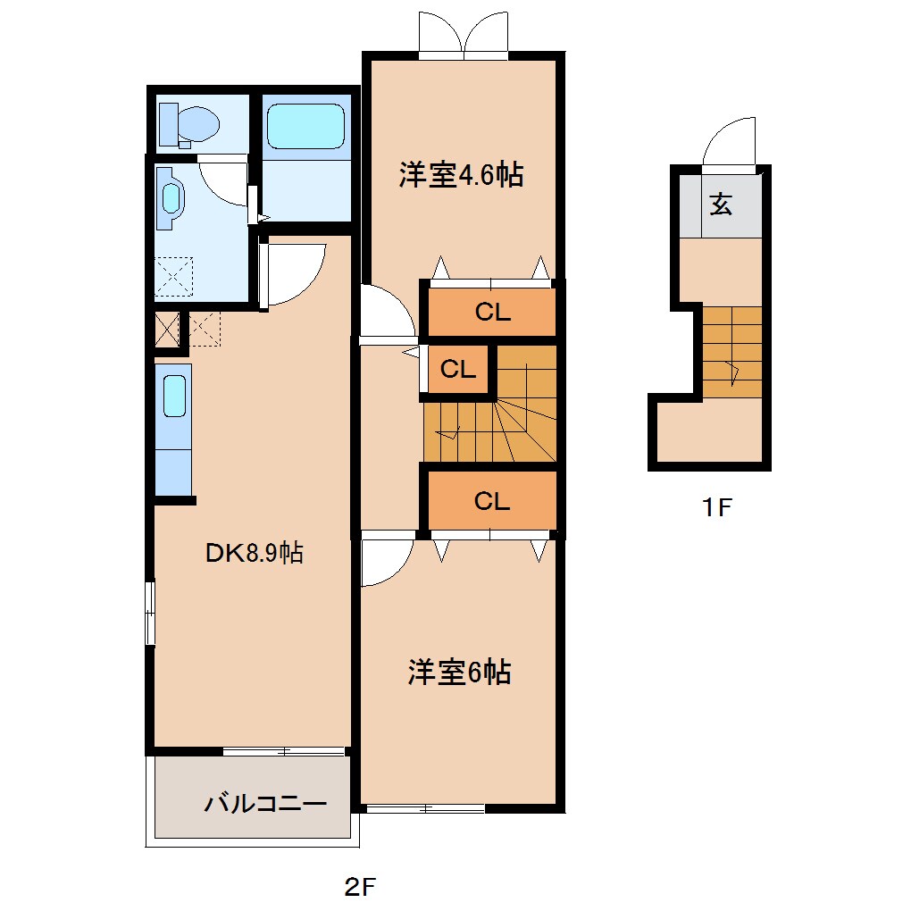 トラント・ドゥ・リスの物件間取画像
