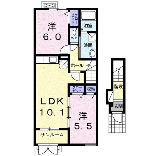 ハルトリーゲルＤ．Ｅの物件間取画像