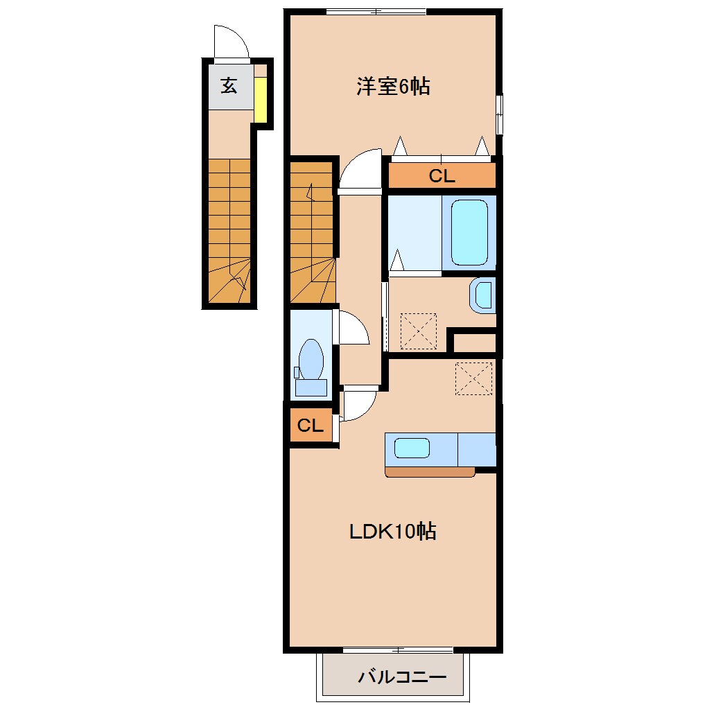 リバロックCの物件間取画像