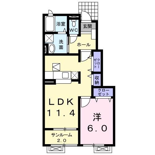 ラ・ソレイユの物件間取画像