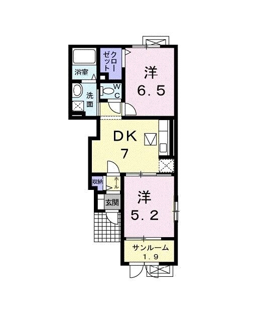 ルーチェボヌールの物件間取画像