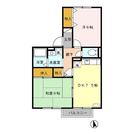 ファミール本江の物件間取画像