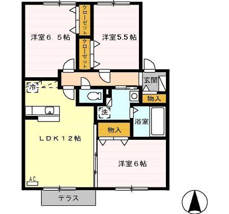 エトワールＣの物件間取画像