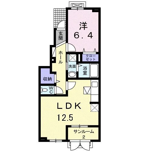トラント・ドゥ・リスKの物件間取画像