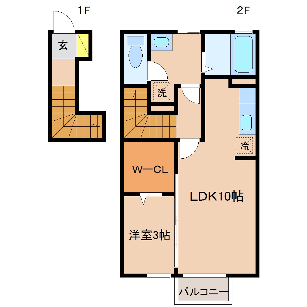 D-room前沢の物件間取画像