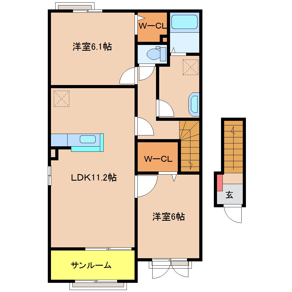 グッド・ラックの物件間取画像