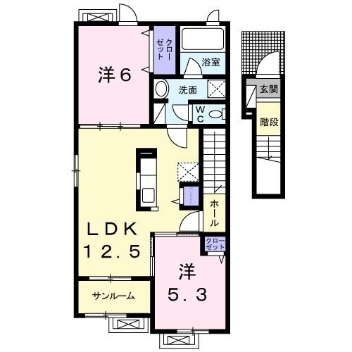 シェーン・プラッツの物件間取画像