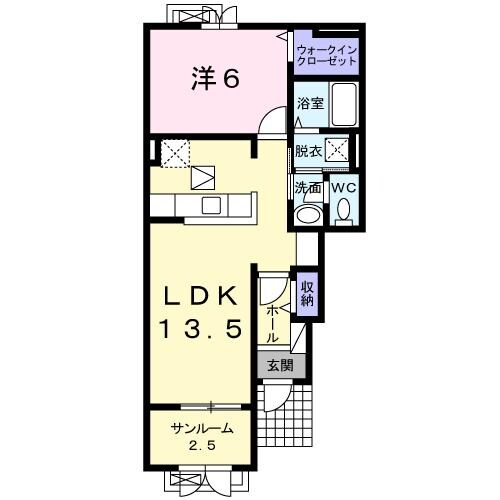 ECLAT・WESTの物件間取画像