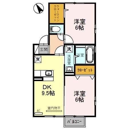 ティアラの物件間取画像