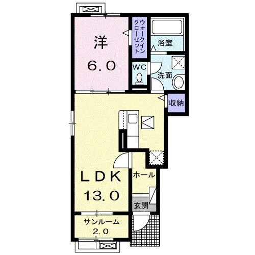 アンカー　Aの物件間取画像