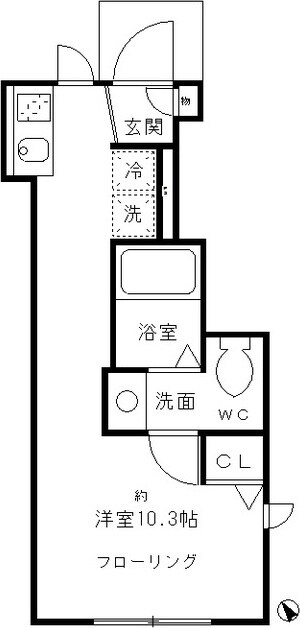 アドウビ学芸大学の物件間取画像