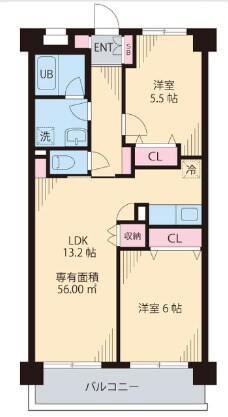 コーポ双葉の物件間取画像