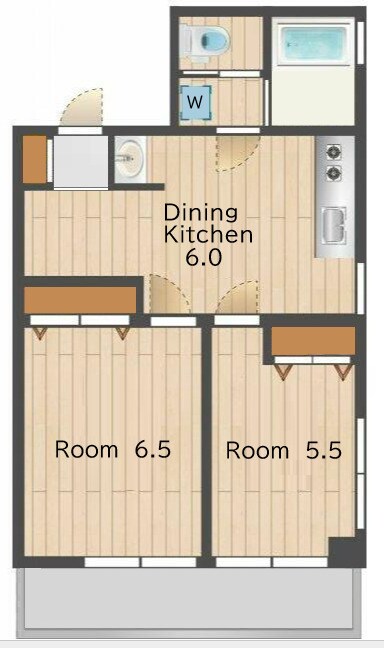 新高円寺駅 徒歩5分 3階の物件間取画像