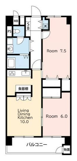 東中野駅 徒歩9分 8階の物件間取画像