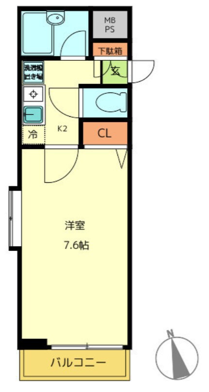 中野坂上駅 徒歩2分 2階の物件間取画像