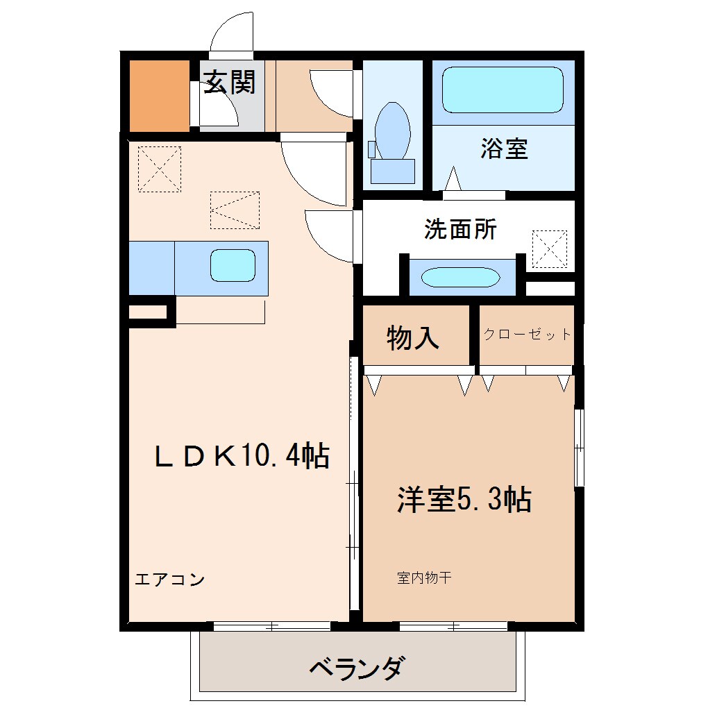 グランソレイユ伊勢の物件間取画像