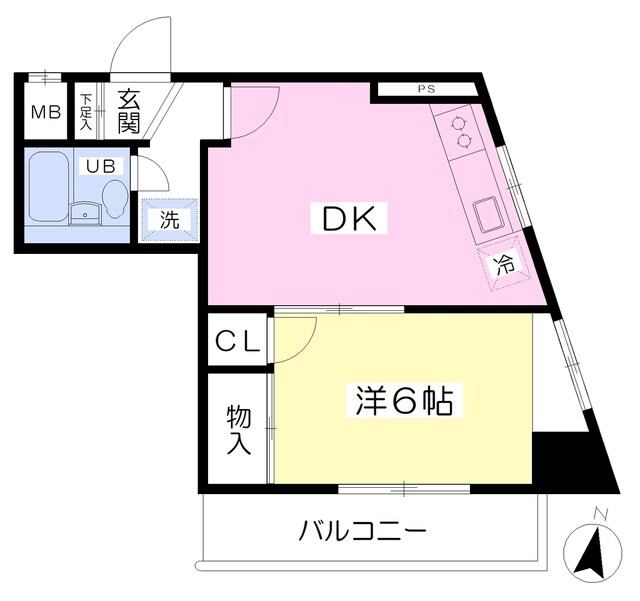 リッツ矢島の物件間取画像