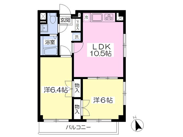 東上ビルの物件間取画像