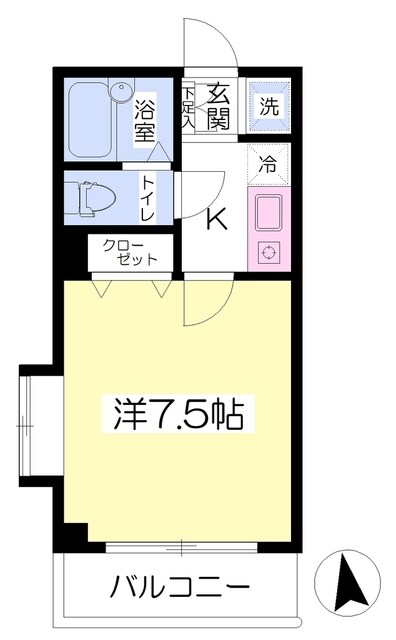 スペーシア飯田橋Ⅰの物件間取画像