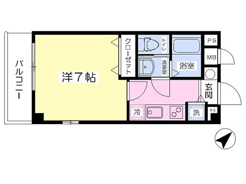 アンプルールフェール　セジュールの物件間取画像