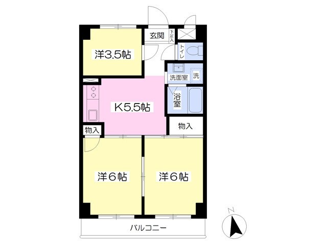 第２サンライズマンションの物件間取画像