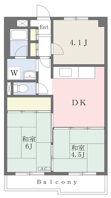 赤羽パールマンションの物件間取画像