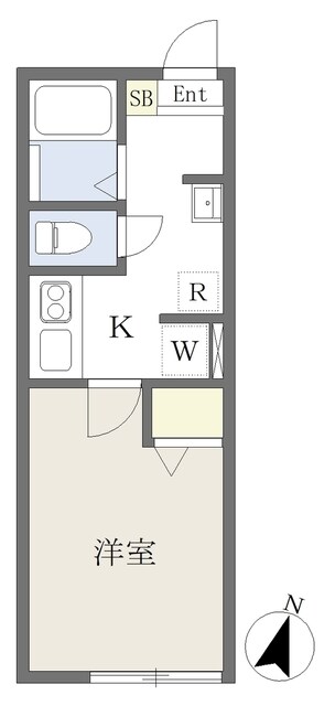 王子神谷駅 徒歩5分 2階の物件間取画像