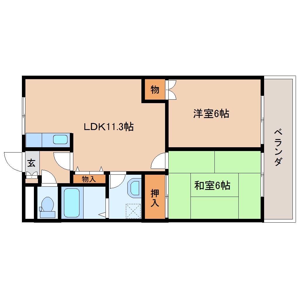 近鉄奈良駅 バス17分  州見台６丁目下車：停歩11分 2階の物件間取画像