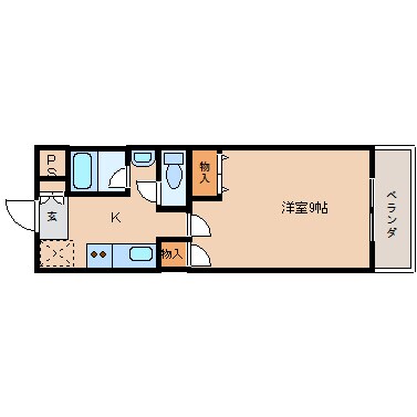 奈良駅 徒歩7分 3階の物件間取画像