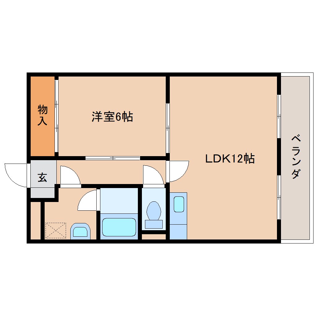 京終駅 徒歩8分 3階の物件間取画像