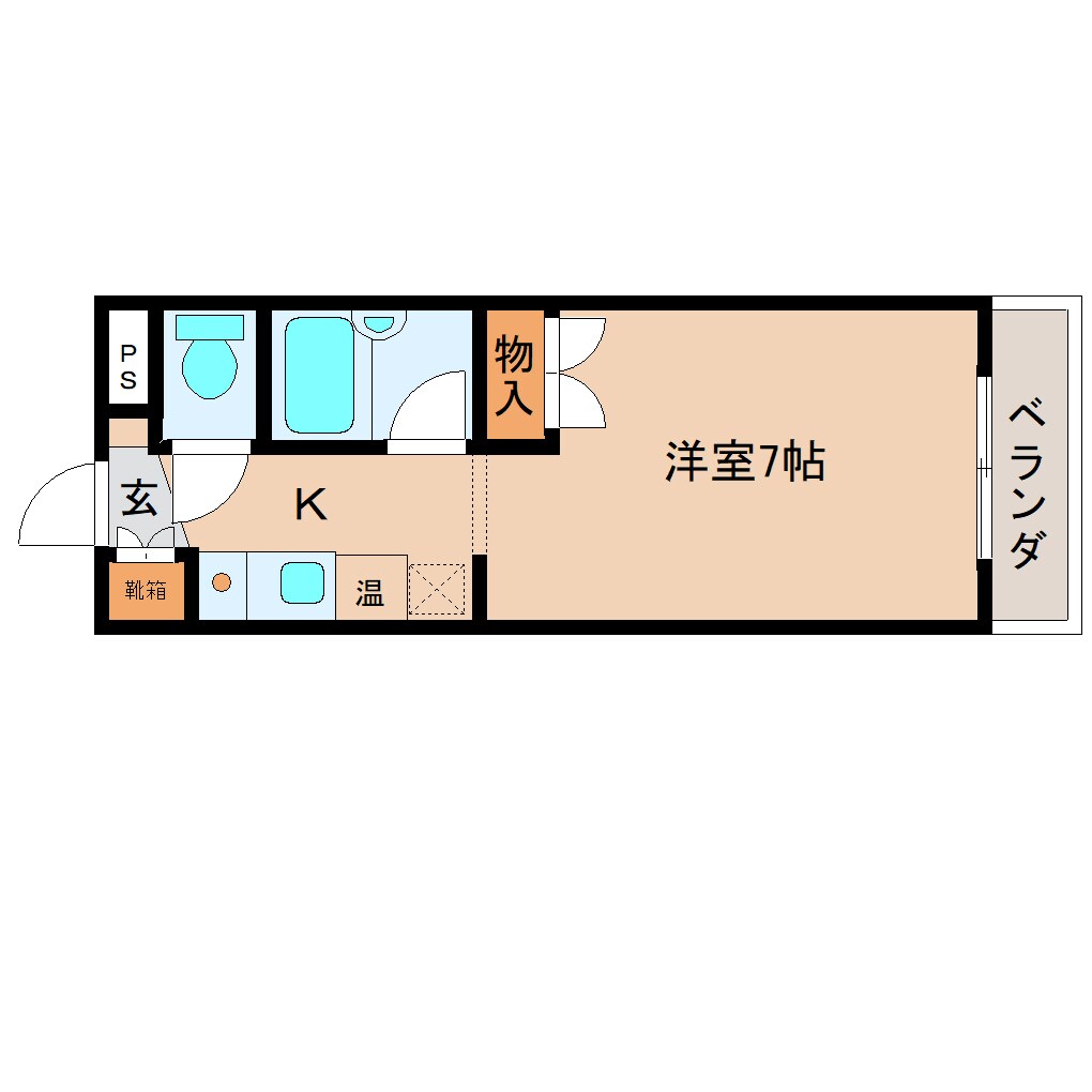 近鉄奈良駅 徒歩8分 1階の物件間取画像