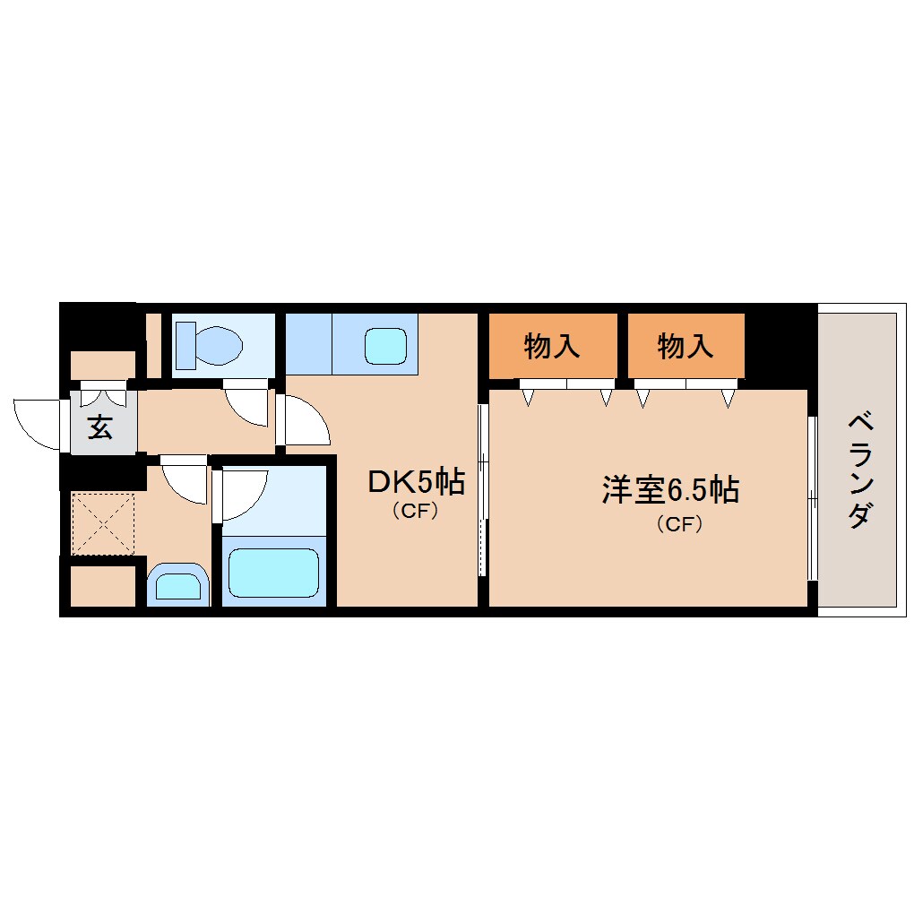 奈良駅 徒歩2分 5階の物件間取画像