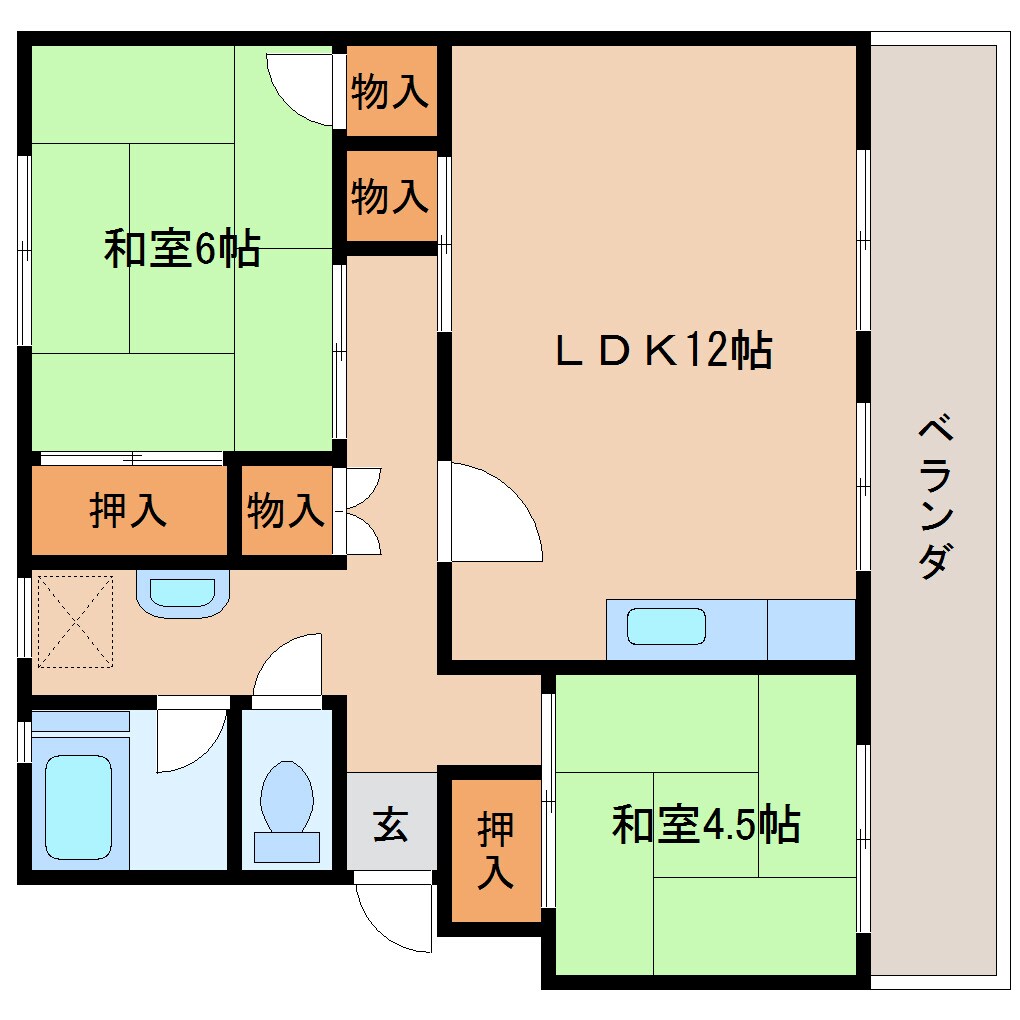 新大宮駅 徒歩15分 1階の物件間取画像