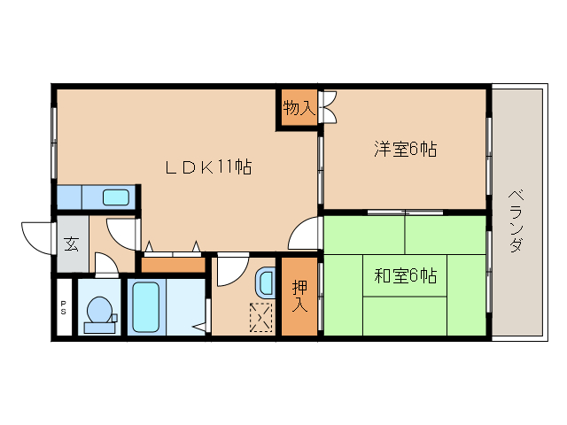 近鉄奈良駅 バス17分  州見台８丁目下車：停歩1分 3階の物件間取画像