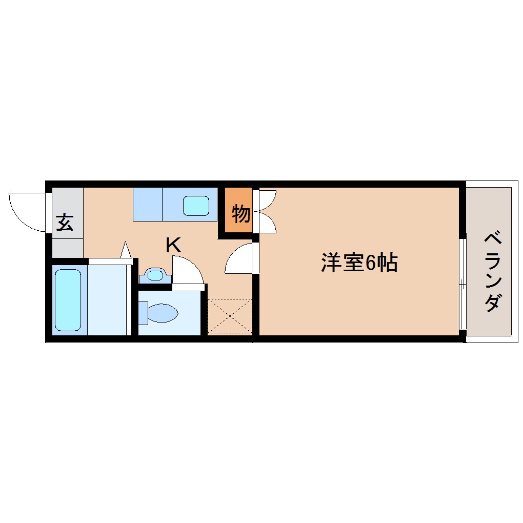 近鉄奈良駅 徒歩9分 1階の物件間取画像