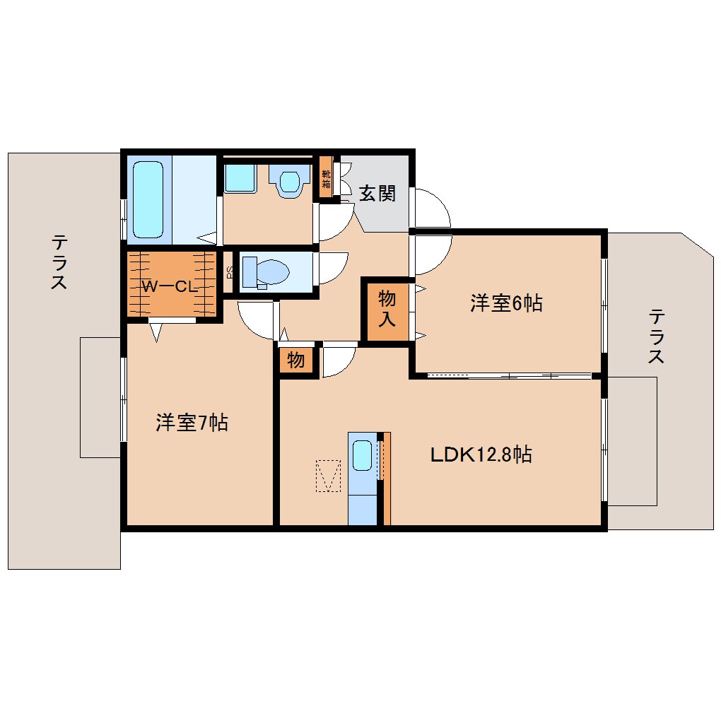 新大宮駅 徒歩23分 1階の物件間取画像