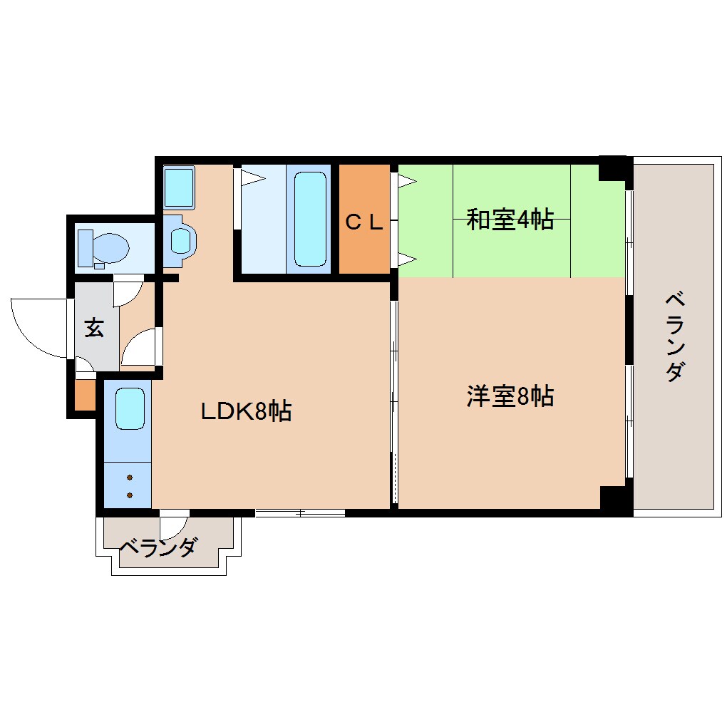 新大宮駅 徒歩8分 6階の物件間取画像