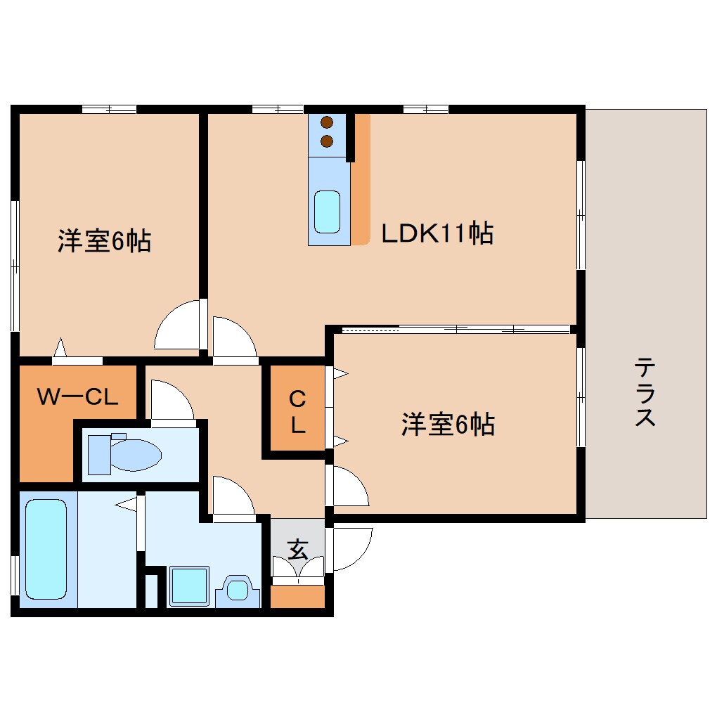 新大宮駅 徒歩20分 1階の物件間取画像