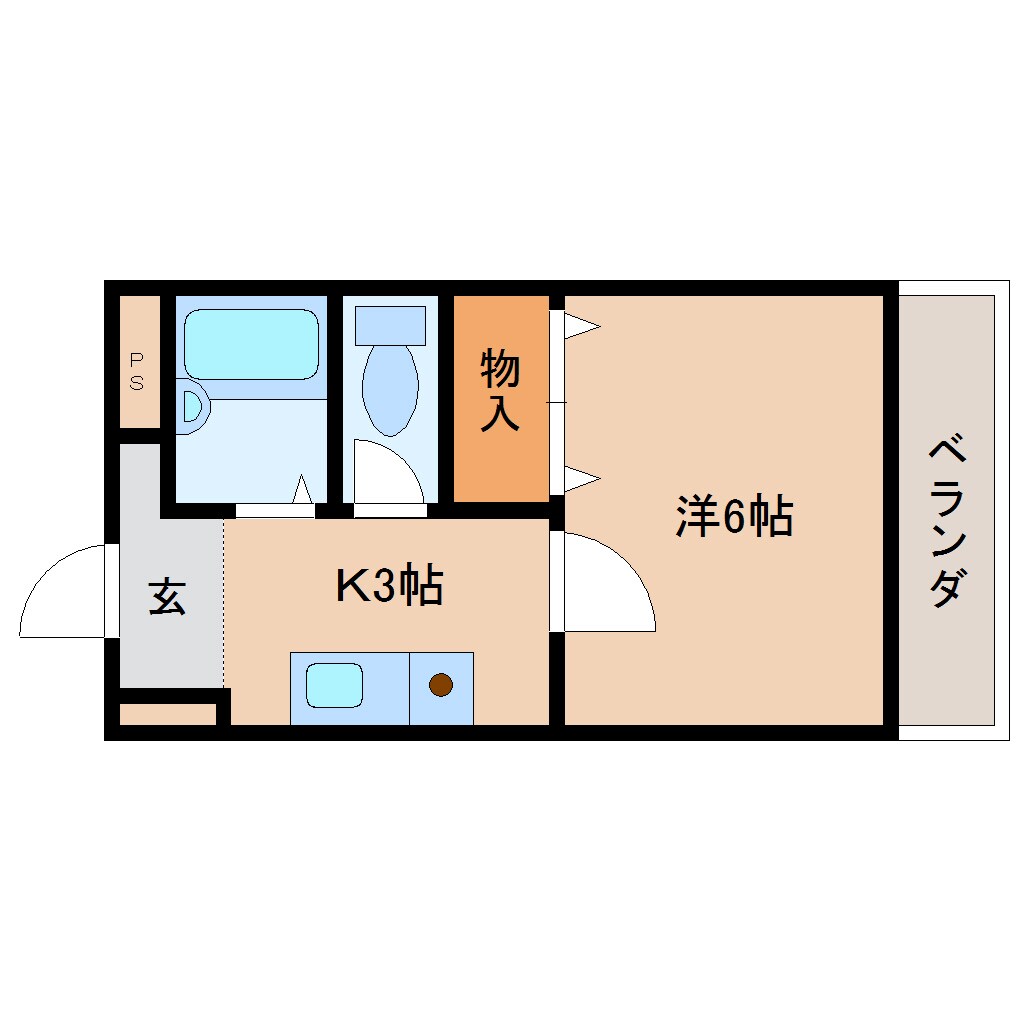 新大宮駅 徒歩6分 1階の物件間取画像